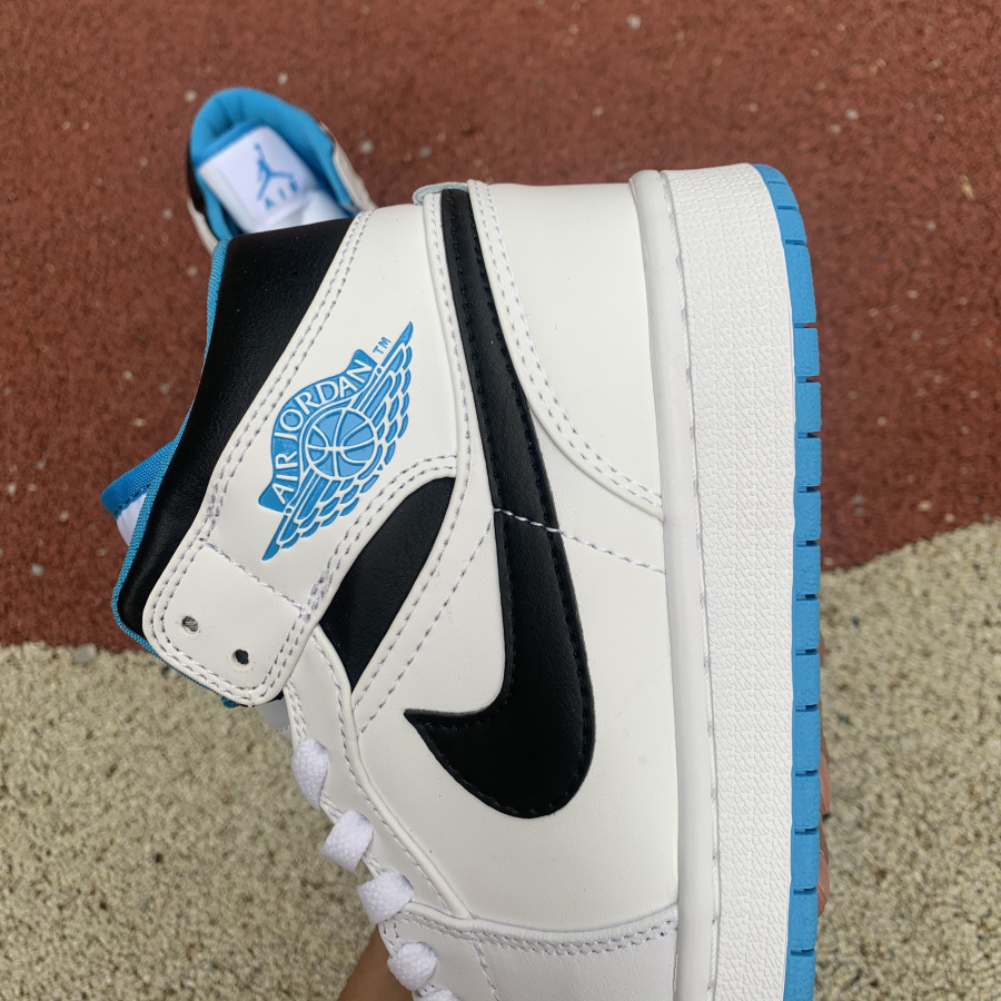 Air Jordan 1 Mid Laser Blue 554724 141 17 - www.kickbulk.co